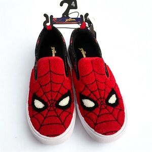 Spider-Man Toddler Boys Casual Slip On Sneakers Size 4 NEW